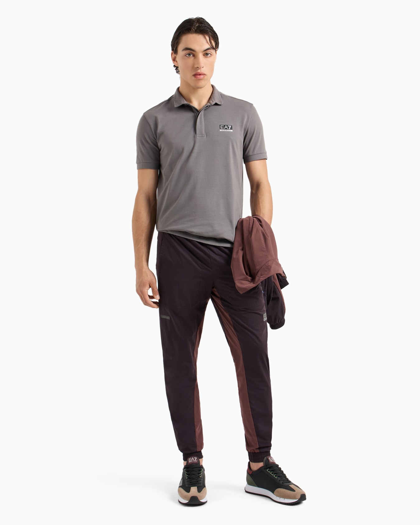 Dynamic Athlete polo shirt in Natural VENTUS7 technical fabric Slide 3