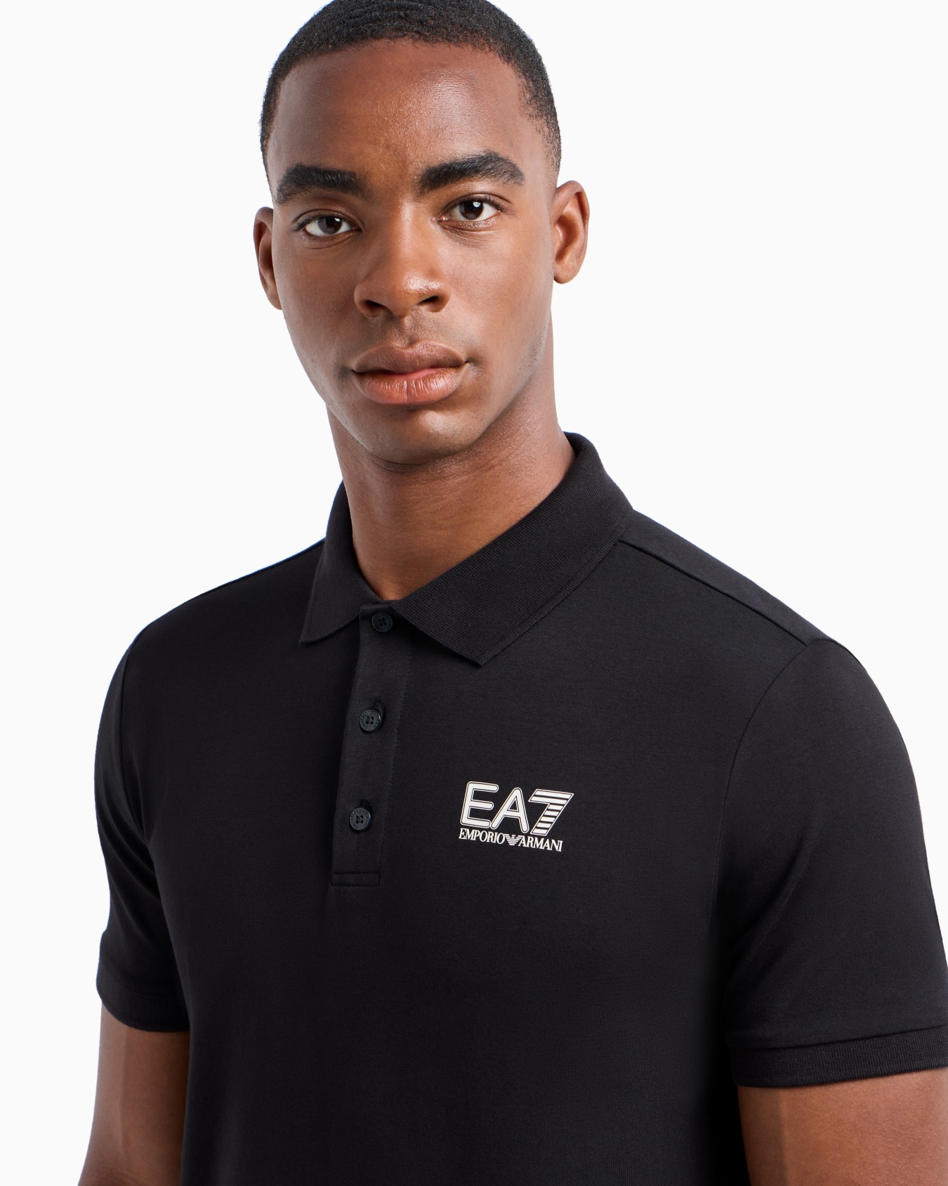 Visibility stretch-cotton polo shirt Slide 4