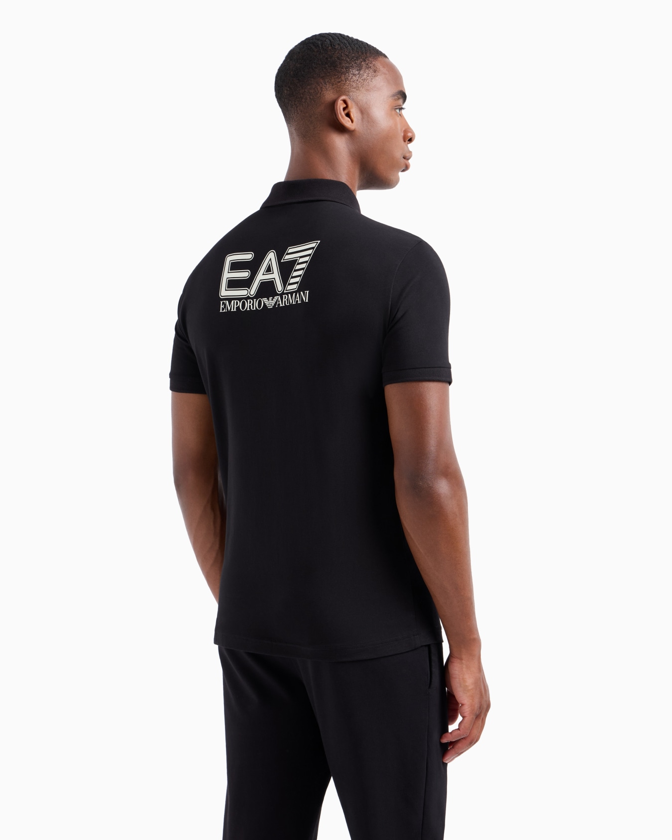 Visibility stretch-cotton polo shirt Slide 2