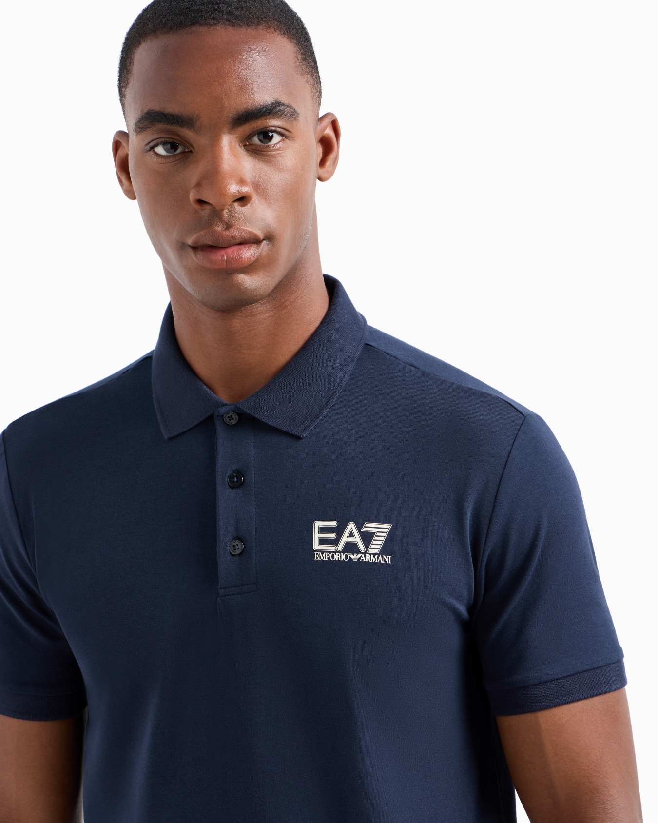 Visibility stretch-cotton polo shirt Slide 4