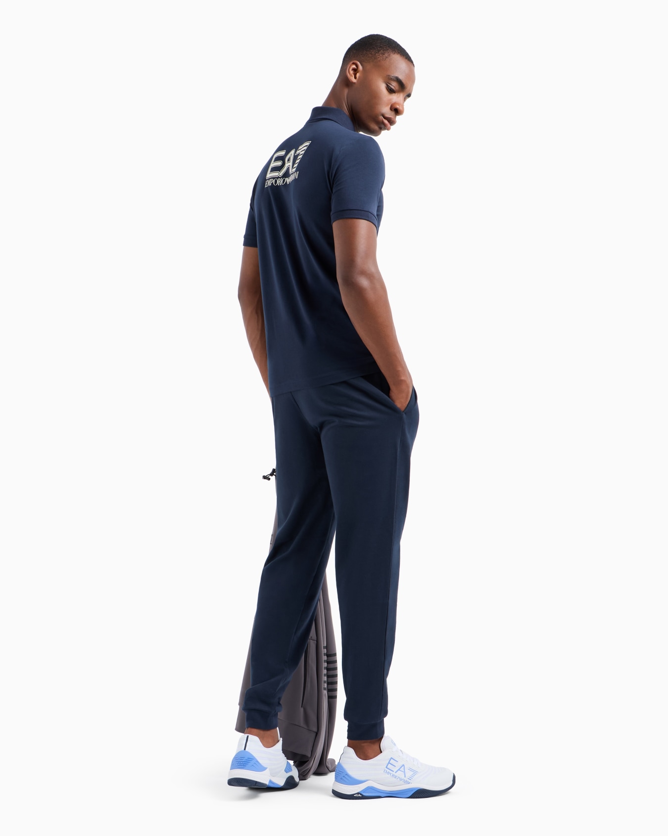 Visibility stretch-cotton polo shirt Slide 3