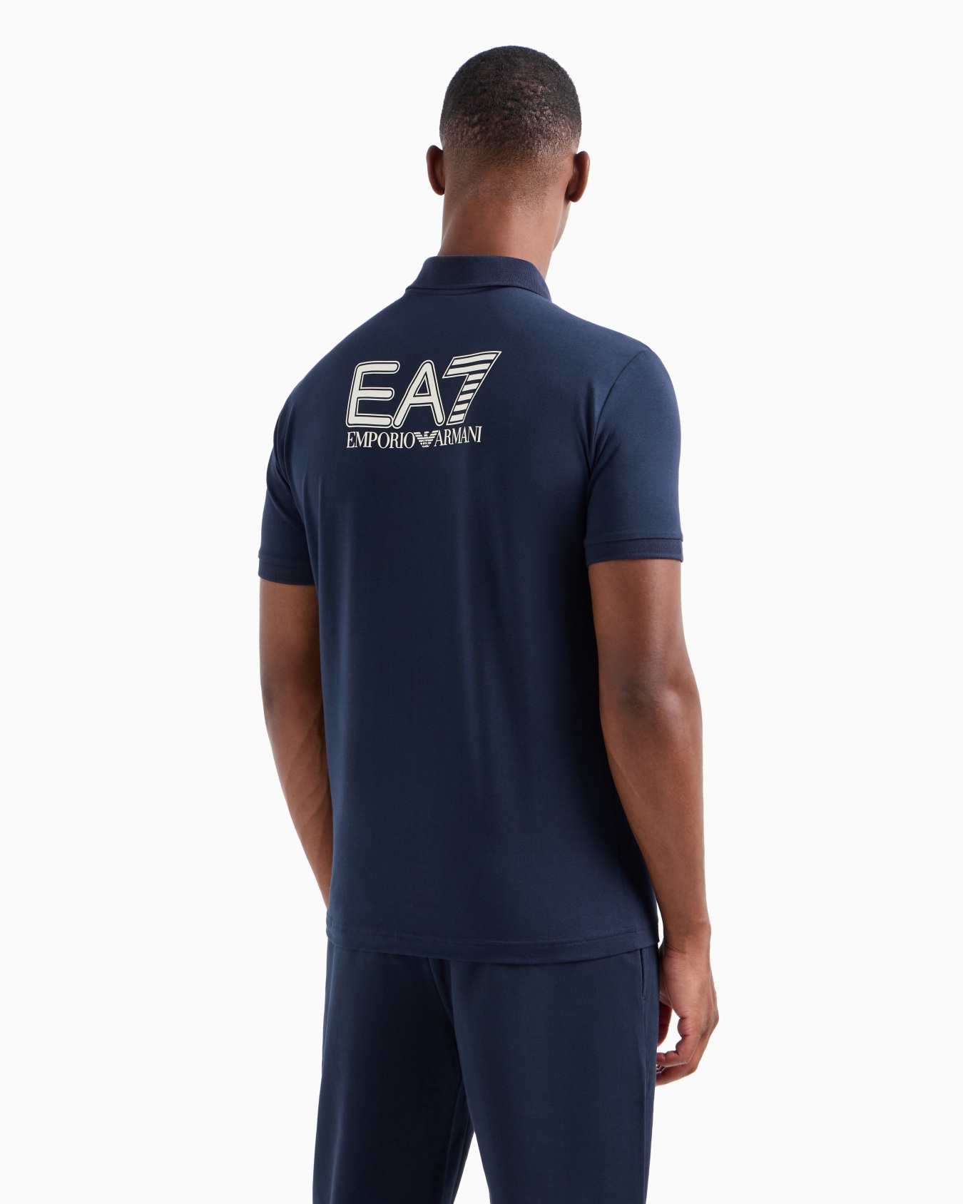 Visibility stretch-cotton polo shirt Slide 2
