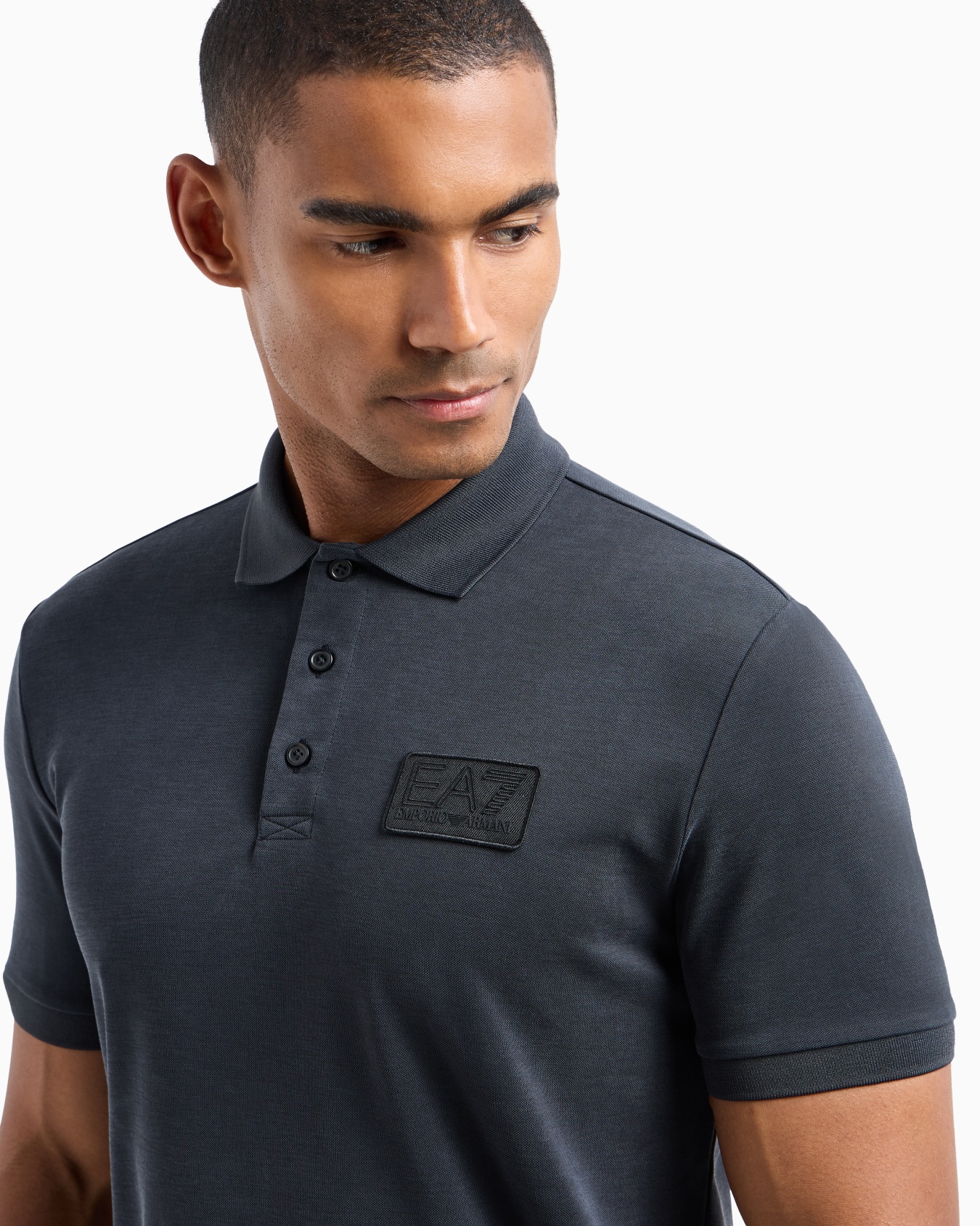 Lux Identity modal-blend polo shirt Slide 4