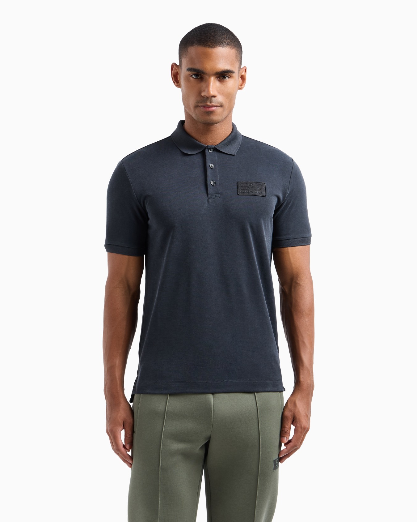 Lux Identity modal-blend polo shirt Slide 1