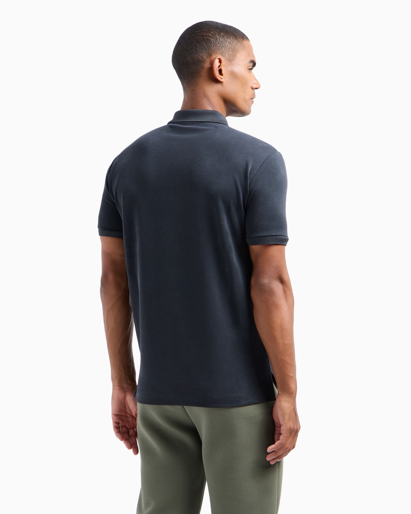 Lux Identity modal-blend polo shirt Slide 2