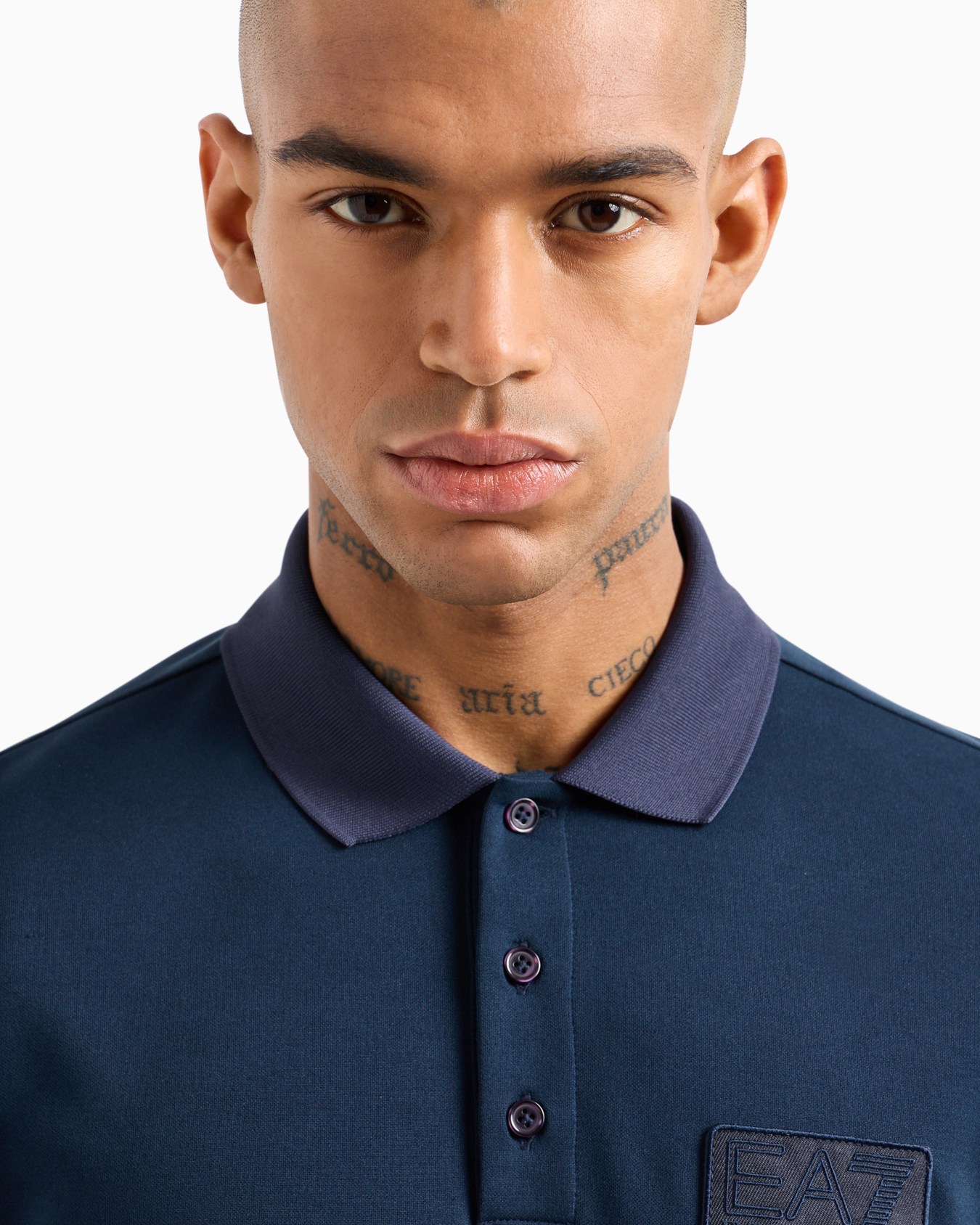 Lux Identity modal-blend polo shirt Slide 4