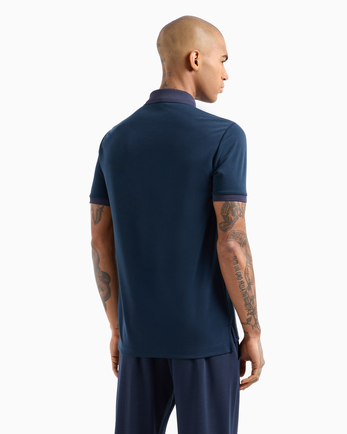 Lux Identity modal-blend polo shirt Slide 2