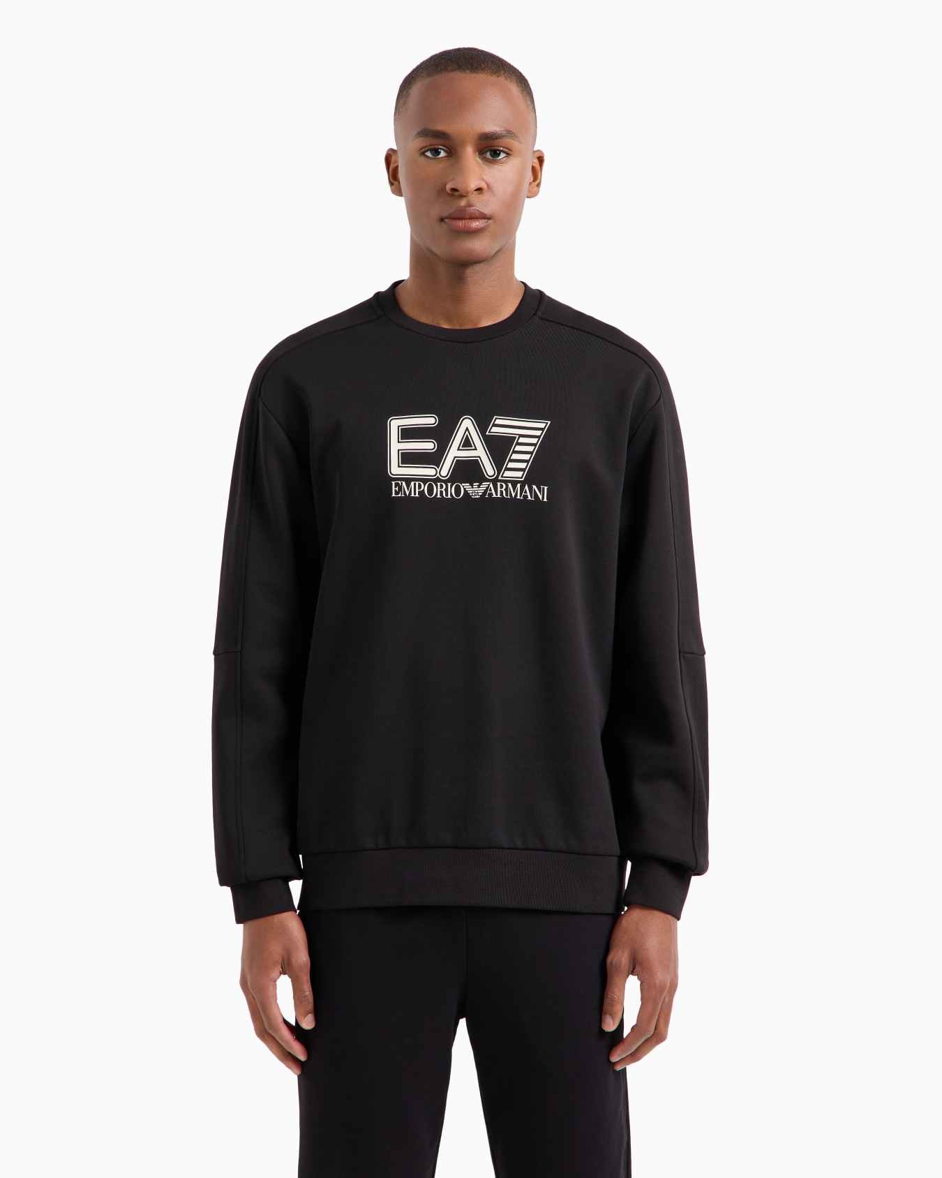 Visibility cotton-blend crew-neck sweatshirt Slide 2