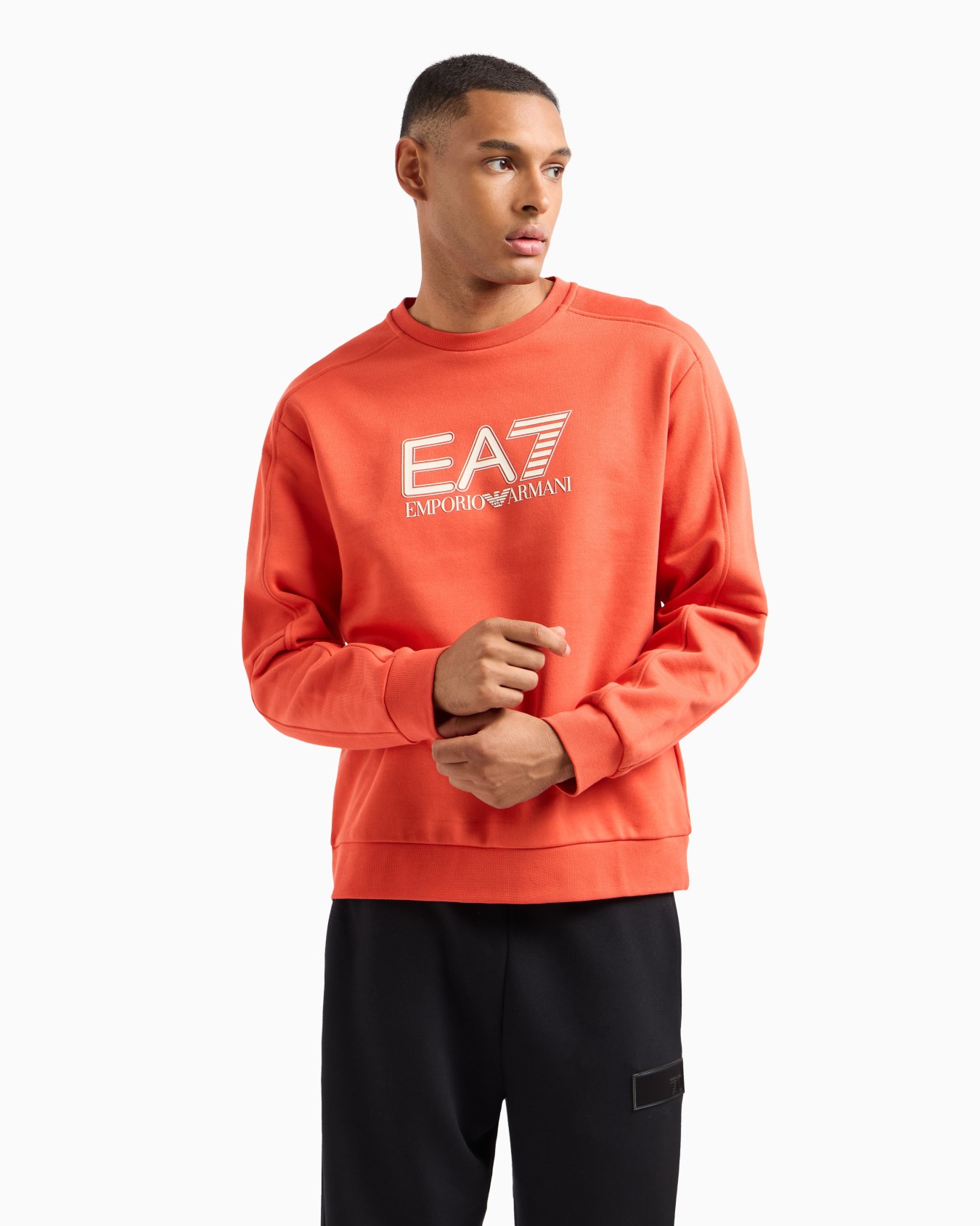 Visibility cotton-blend crew-neck sweatshirt Slide 1