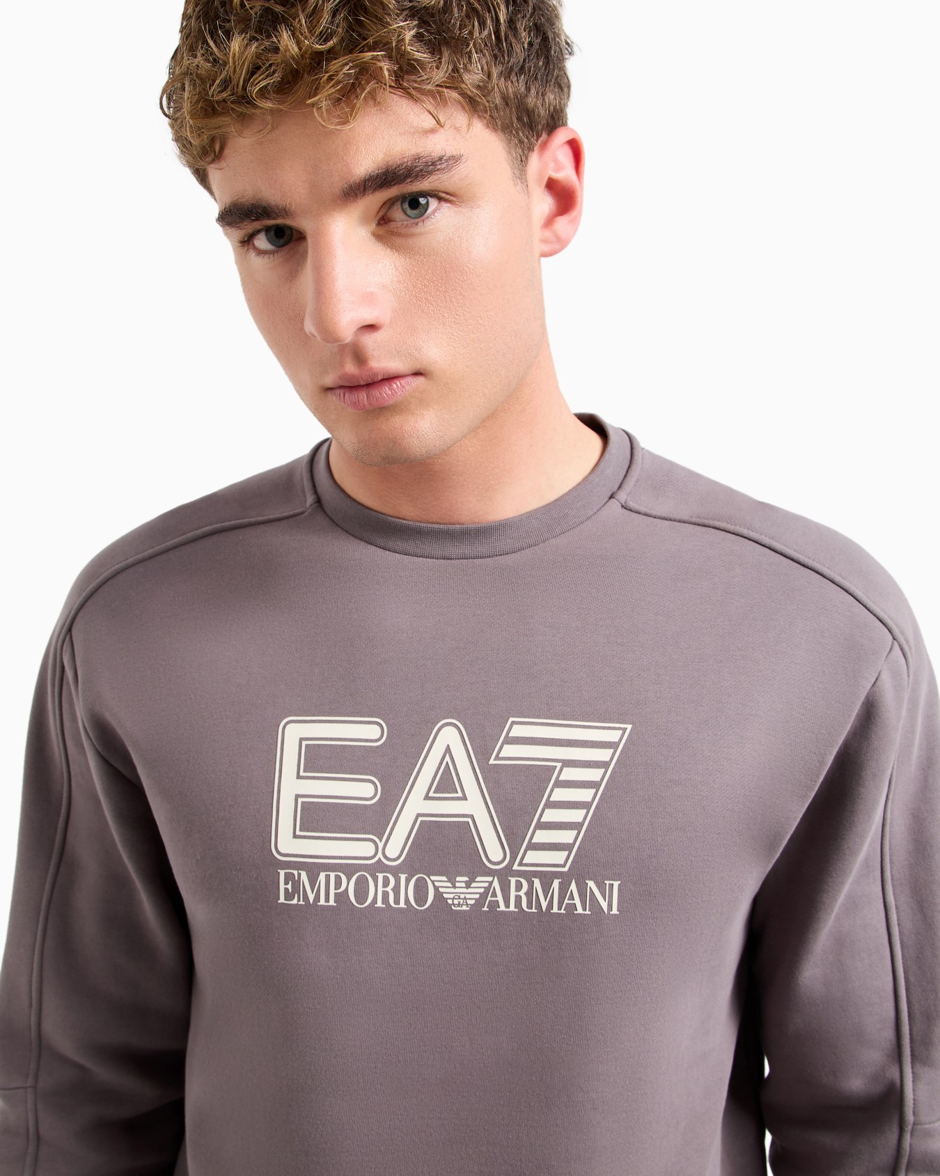 Visibility cotton-blend crew-neck sweatshirt Slide 4