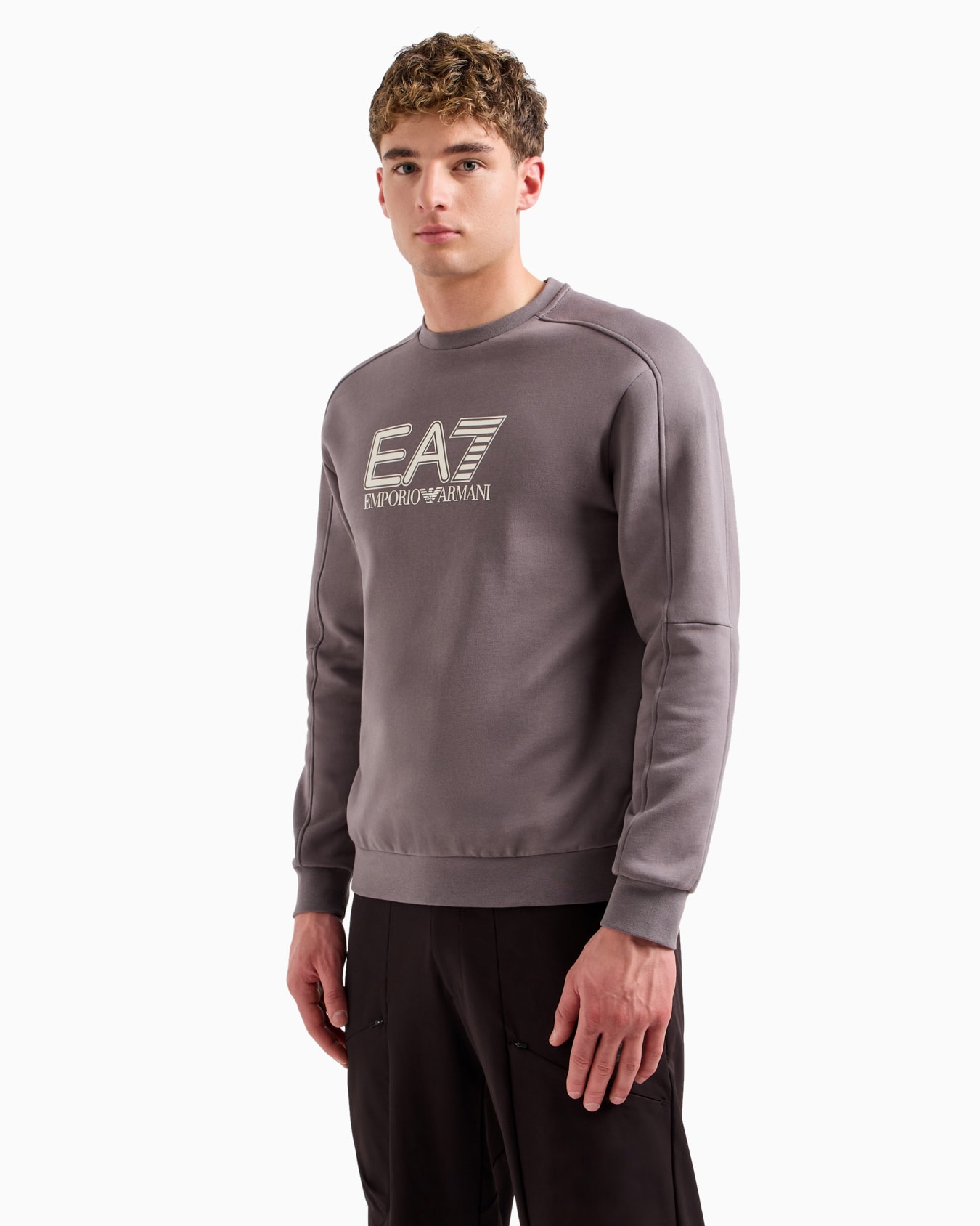 Visibility cotton-blend crew-neck sweatshirt Slide 1
