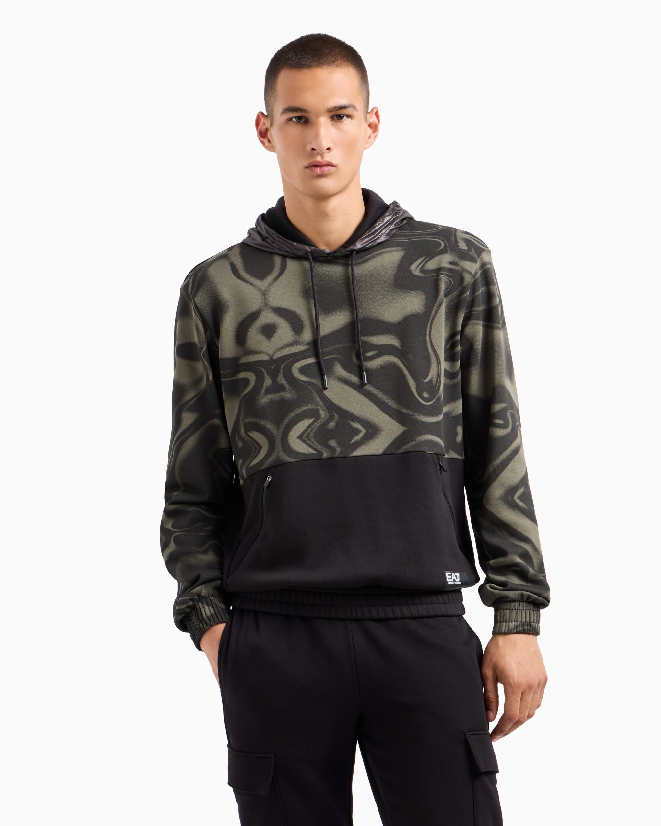 Cotton hooded Visibility sweatshirt Slide 1