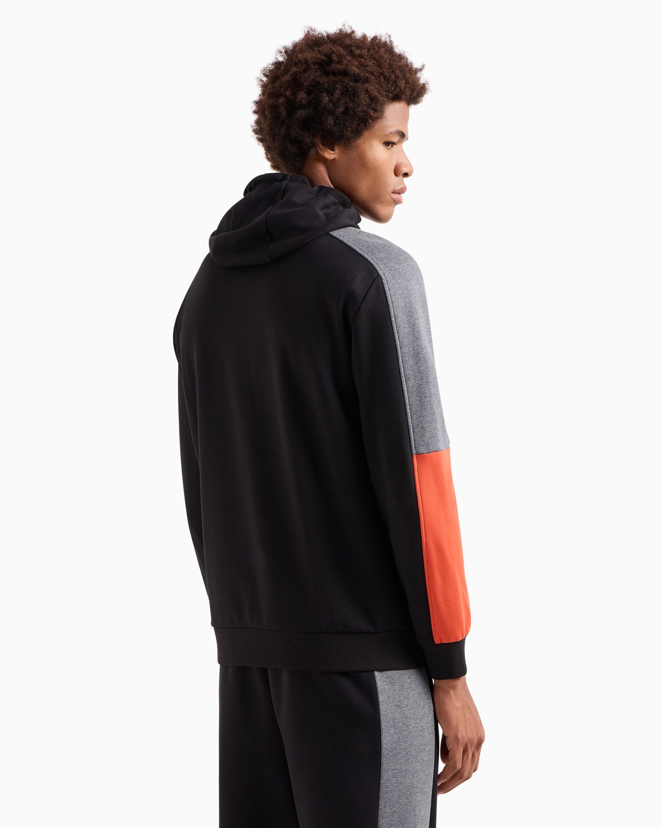 Visibility cotton-blend hooded sweatshirt Diapositiva 2