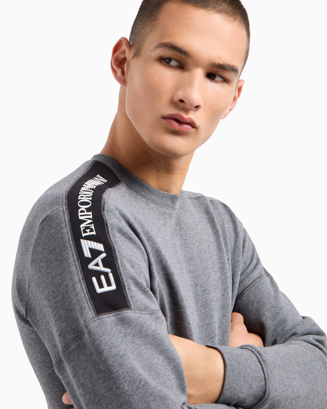 Logo Series cotton crew-neck sweatshirt Slide 4