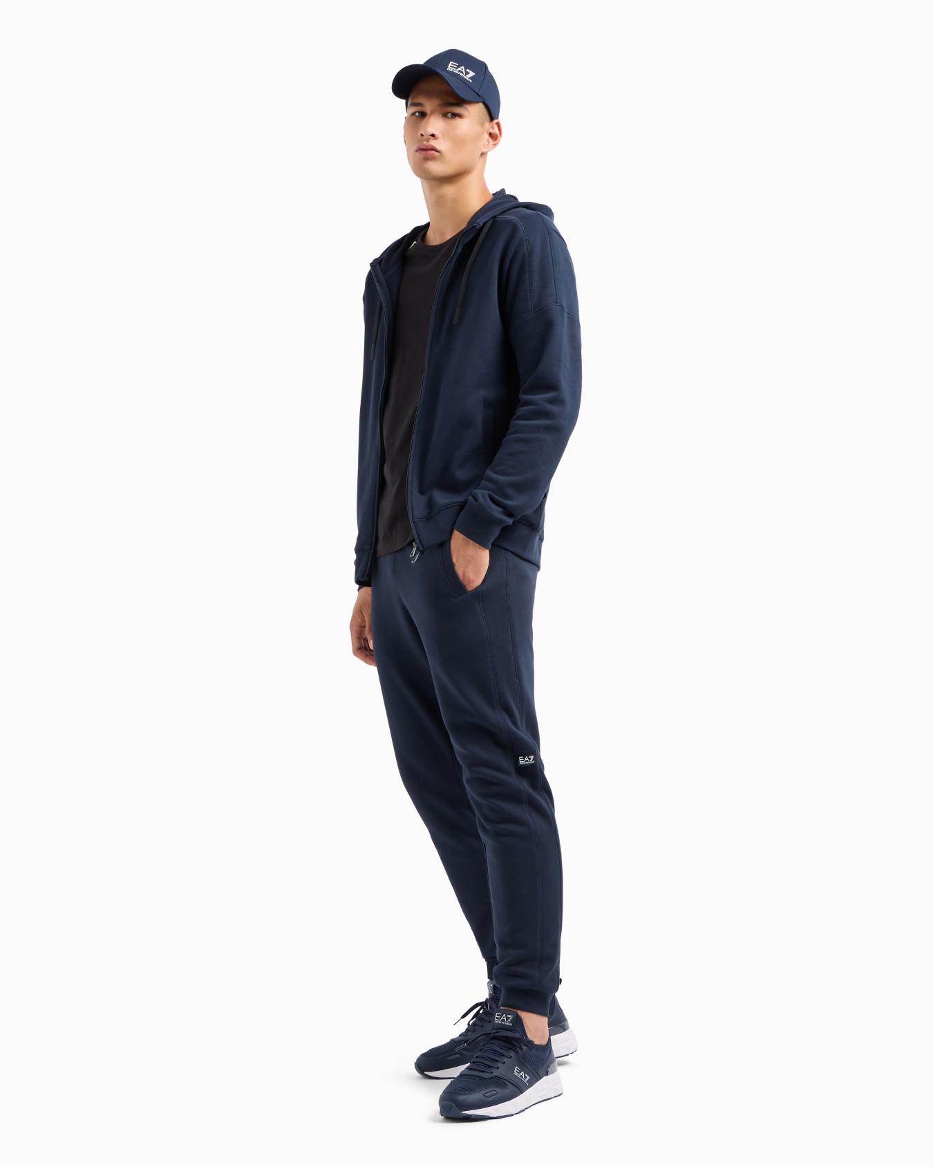 Logo Series hooded cotton sweatshirt Slide 3