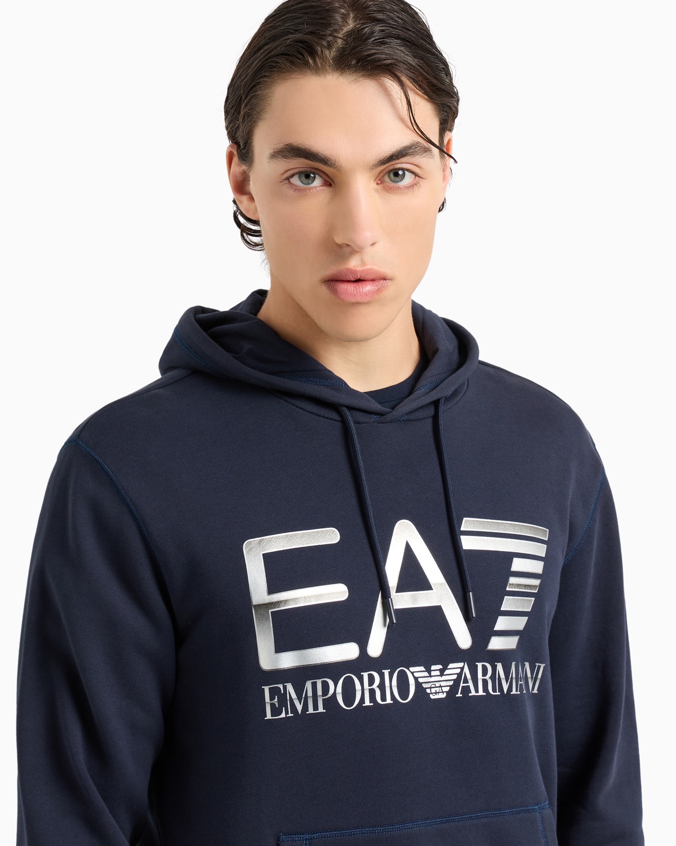 Logo Series hooded cotton sweatshirt Slide 4