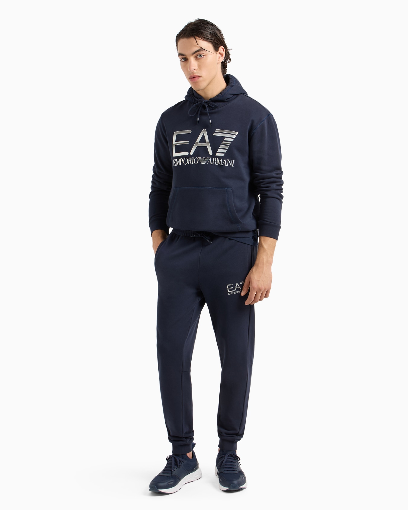 Logo Series hooded cotton sweatshirt Slide 3