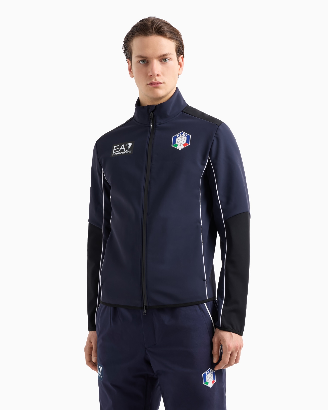 Veste de ski softshell Collection FISI en tissu technique stretch Diapositive 1