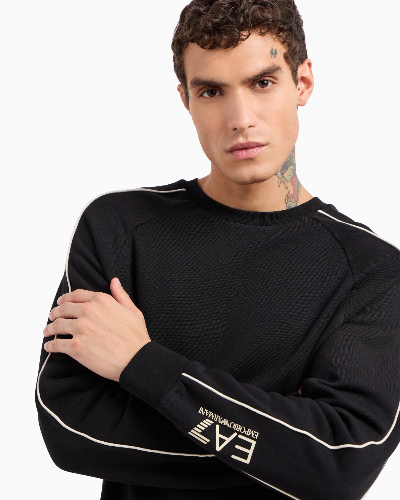 Logo Series cotton crew-neck sweatshirt Slide 4