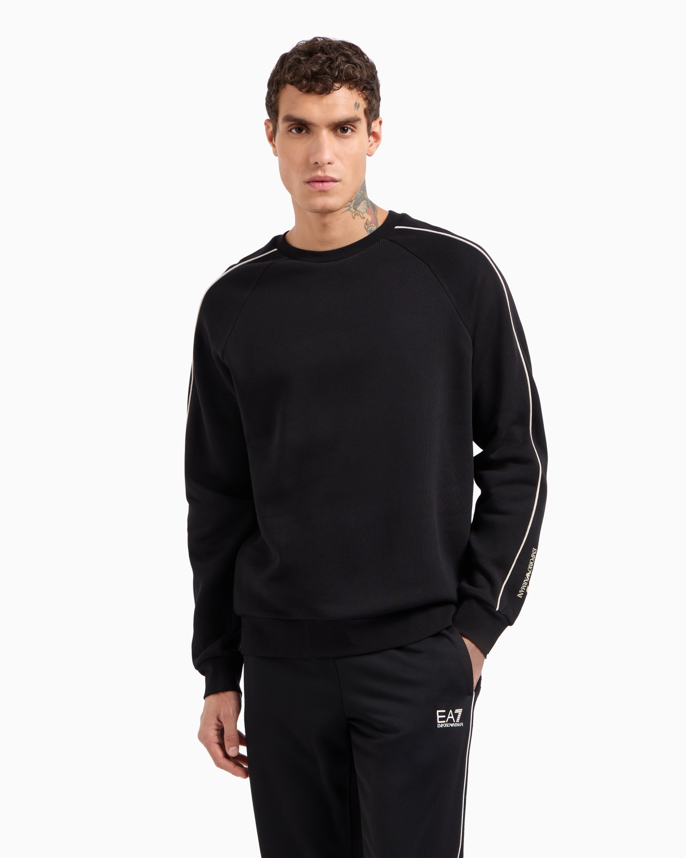 Logo Series cotton crew-neck sweatshirt Slide 1