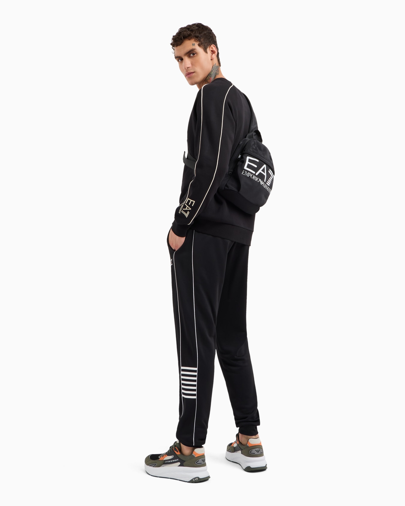 Logo Series cotton crew-neck sweatshirt Slide 3