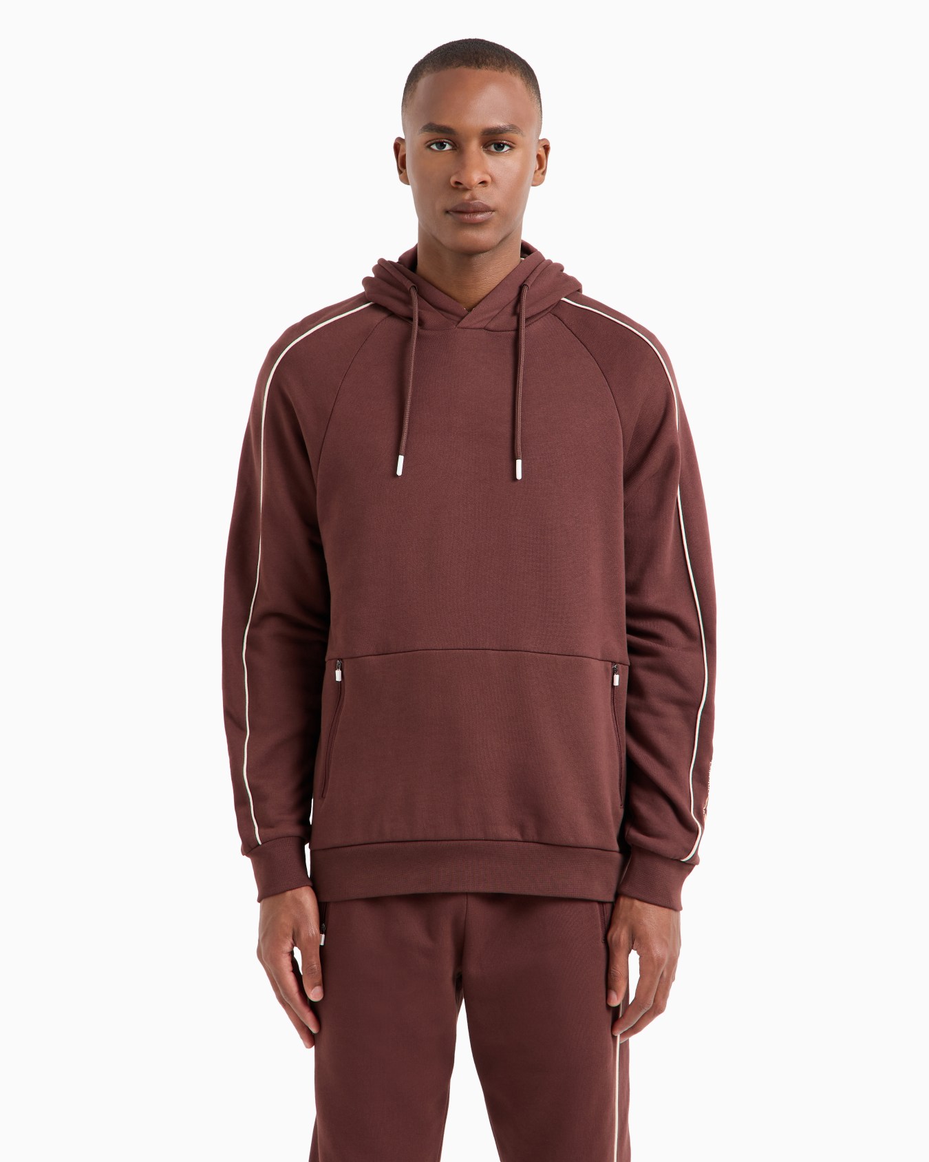 Logo Series Sweatshirt aus Baumwolle mit Kapuze Folie 1