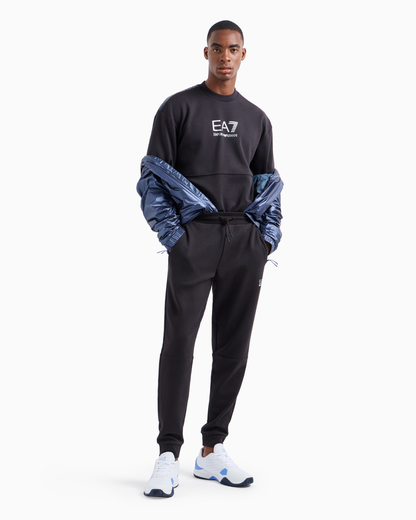 Dynamic Athlete crew-neck sweatshirt in Natural VENTUS7 technical fabric Slide 3
