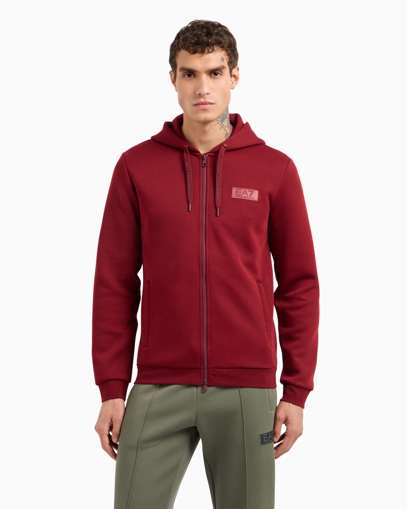 Tennis Club cotton-blend hooded sweatshirt Slide 1