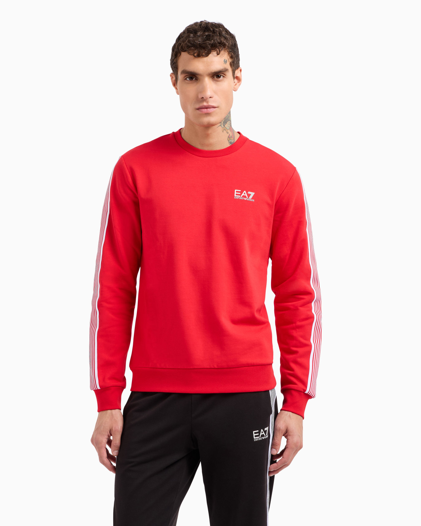 ASV 7 Lines crew-neck sweatshirt in a recycled cotton blend Slide 1