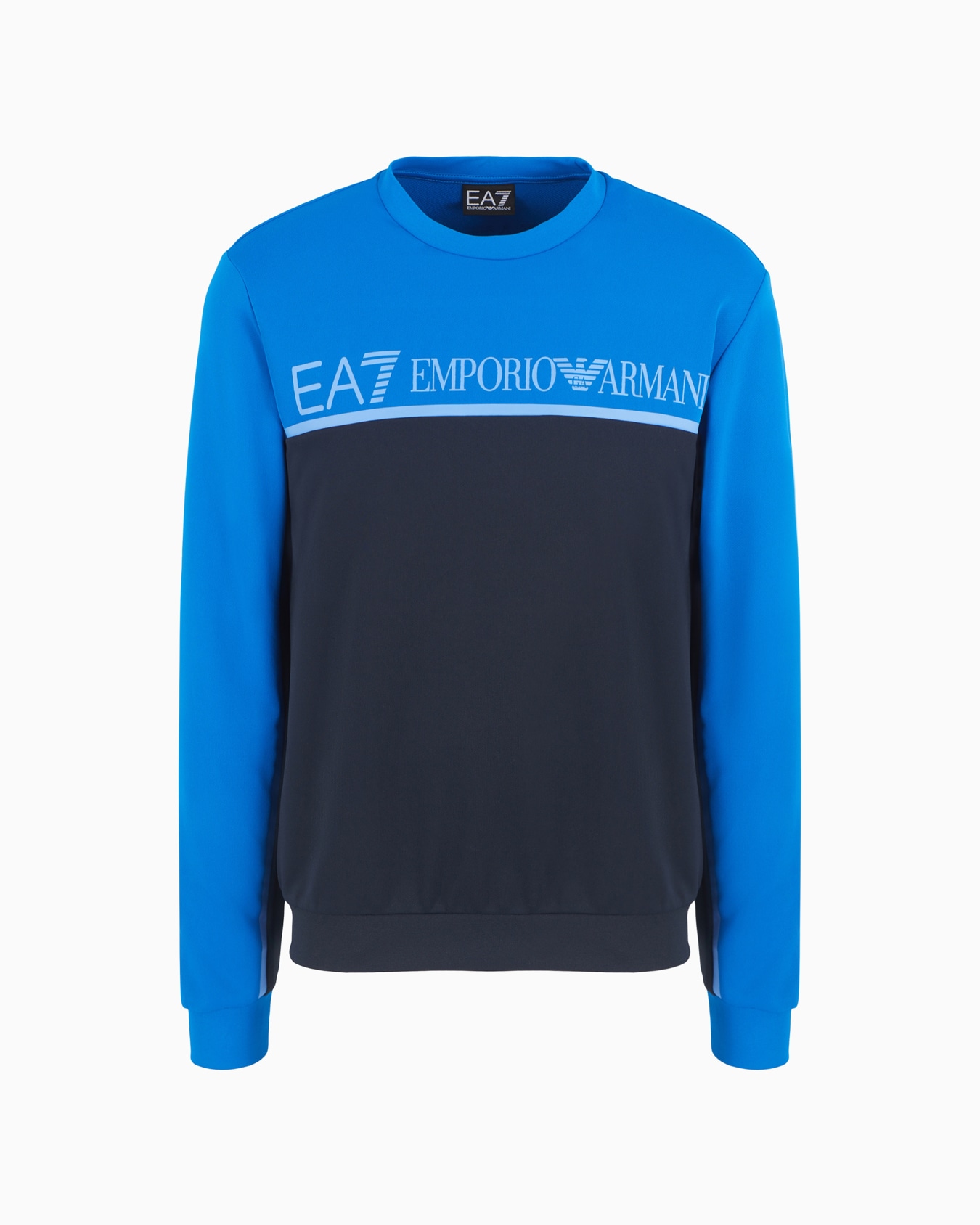 Athletic Colour Block technical fabric crew-neck sweatshirt Slide 0