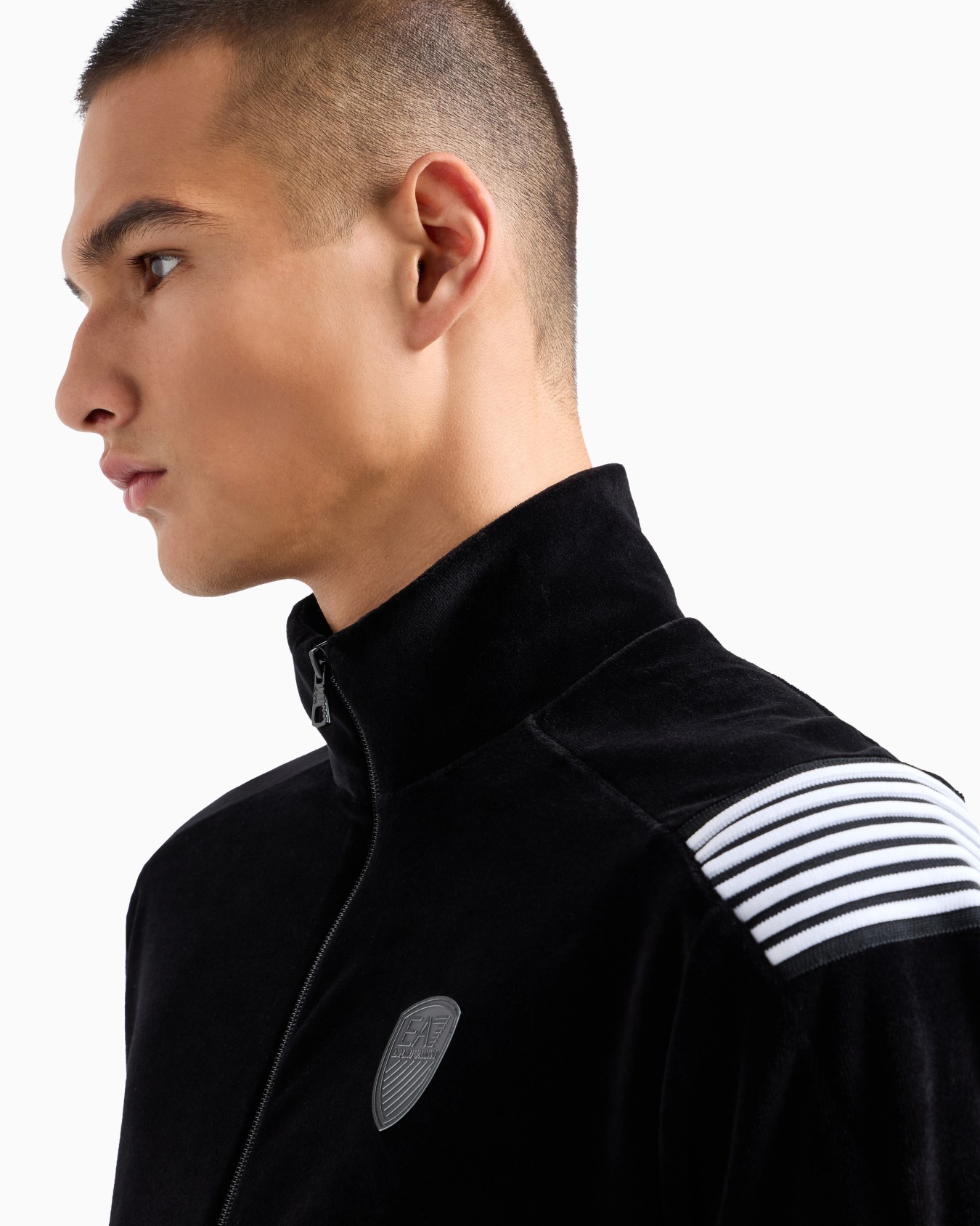 Soccer chenille zip-up sweatshirt Slide 4