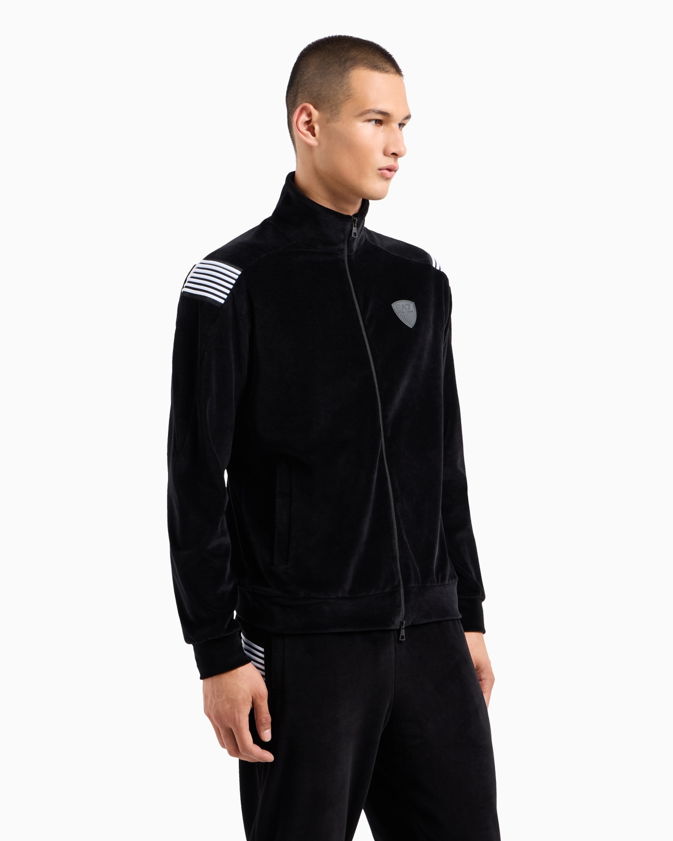 Soccer chenille zip-up sweatshirt Slide 1
