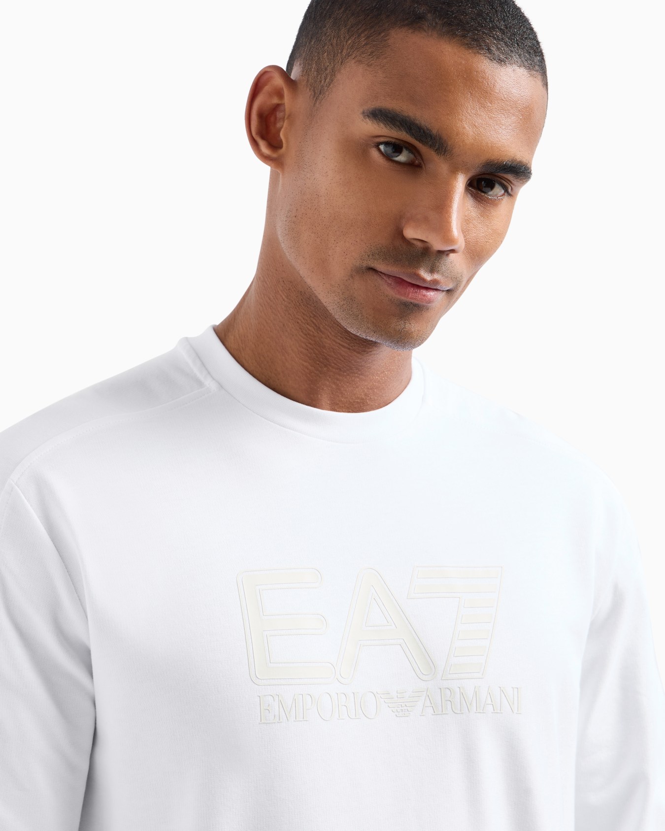 Visibility cotton crew-neck sweatshirt Slide 4