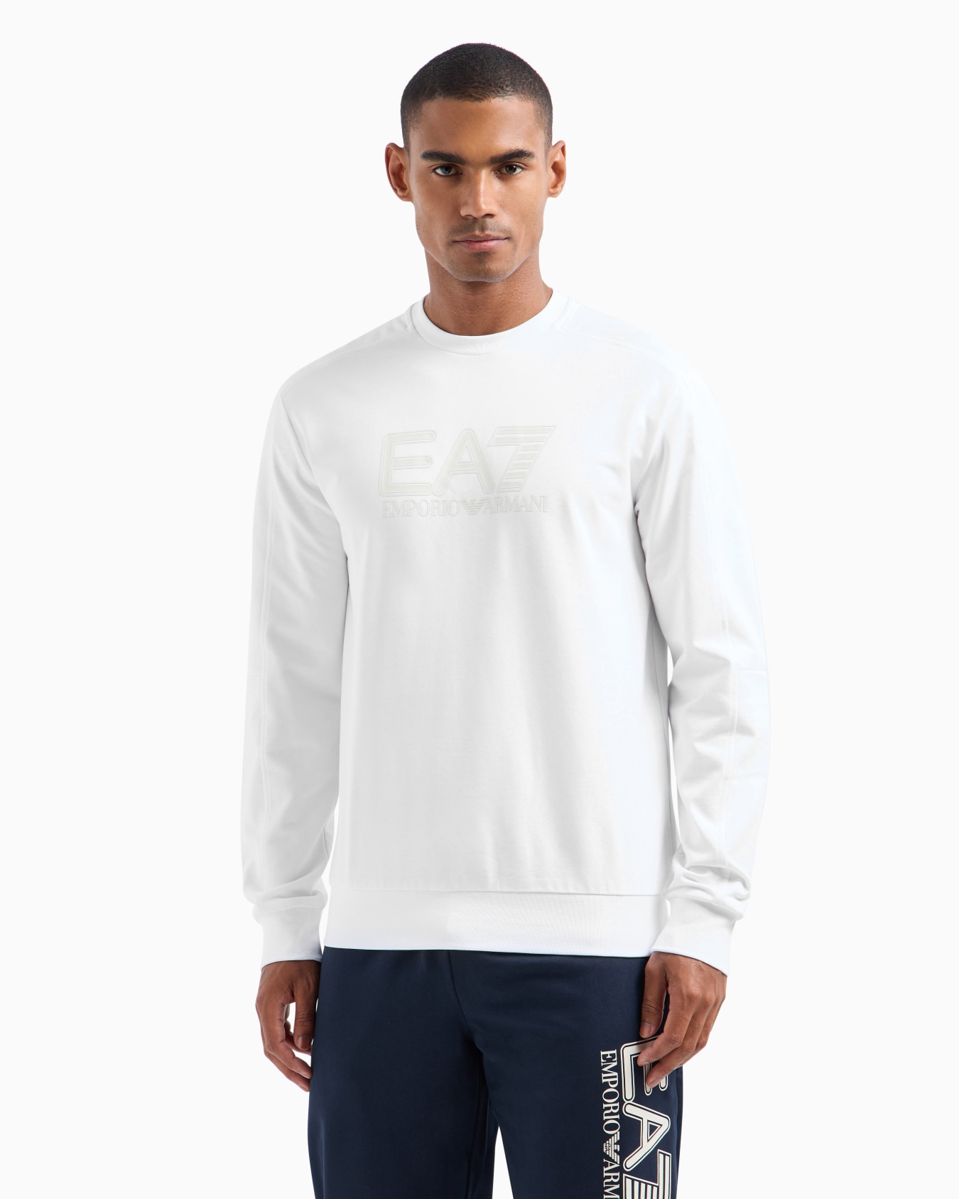 Visibility cotton crew-neck sweatshirt Slide 1