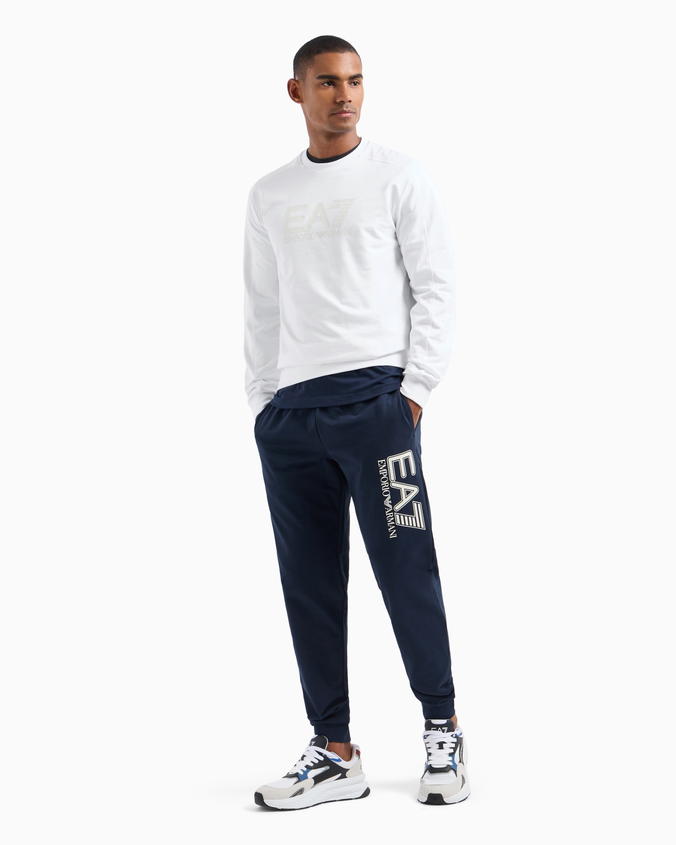 Visibility cotton crew-neck sweatshirt Slide 3
