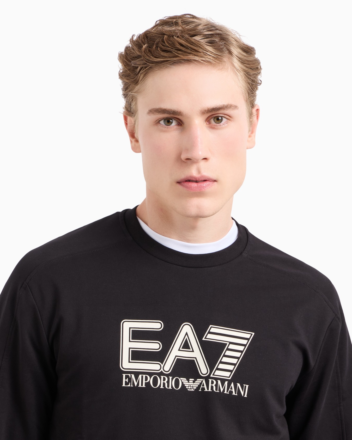 Visibility cotton crew-neck sweatshirt Slide 4