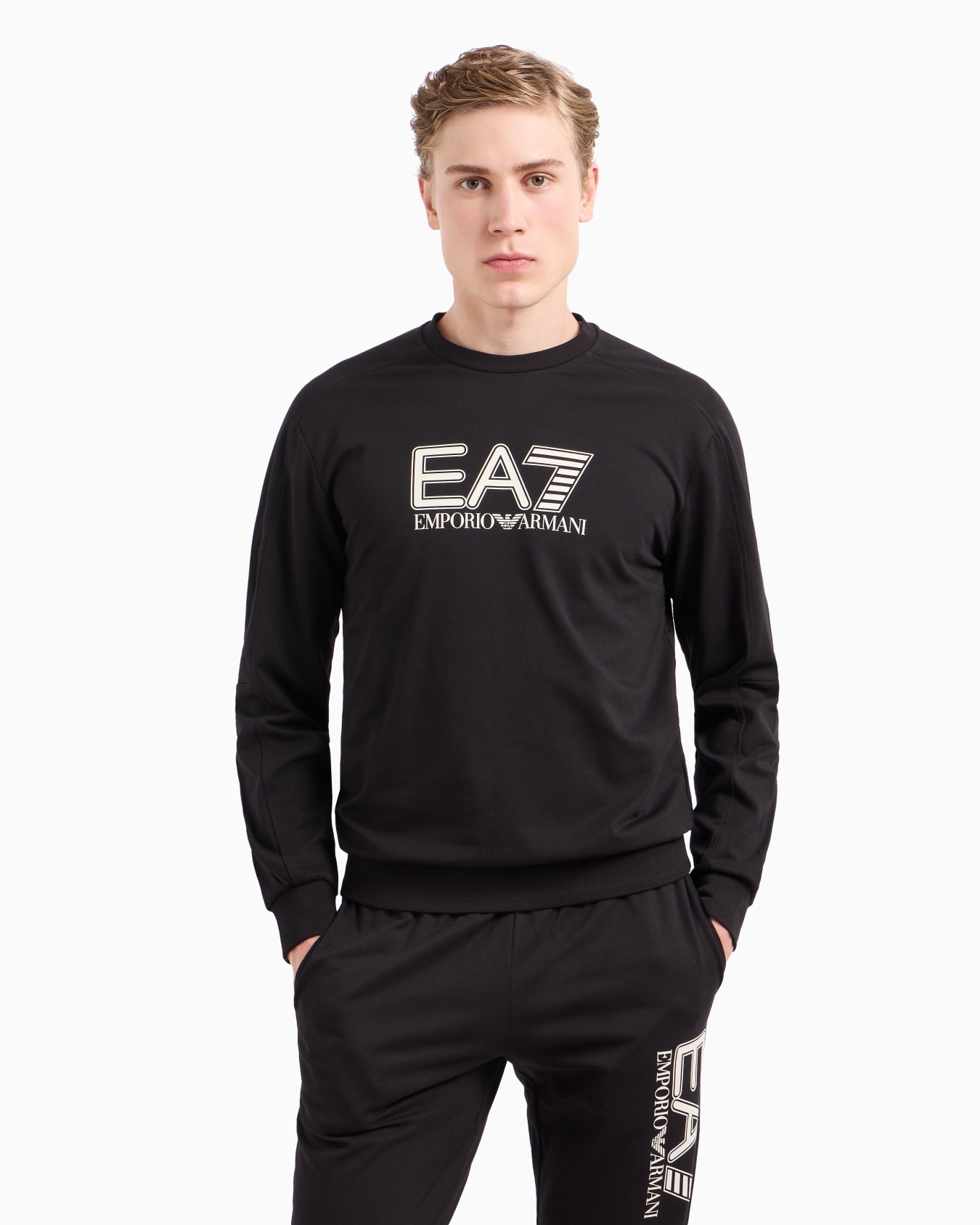 Visibility cotton crew-neck sweatshirt Slide 1