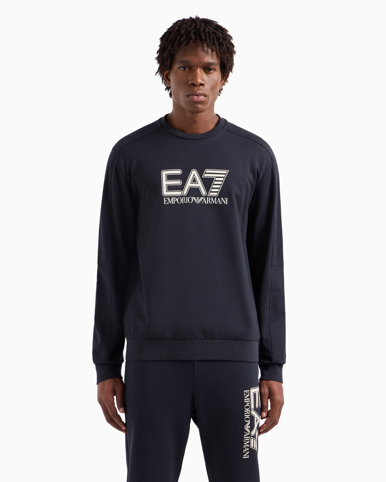 Visibility cotton crew-neck sweatshirt Slide 1