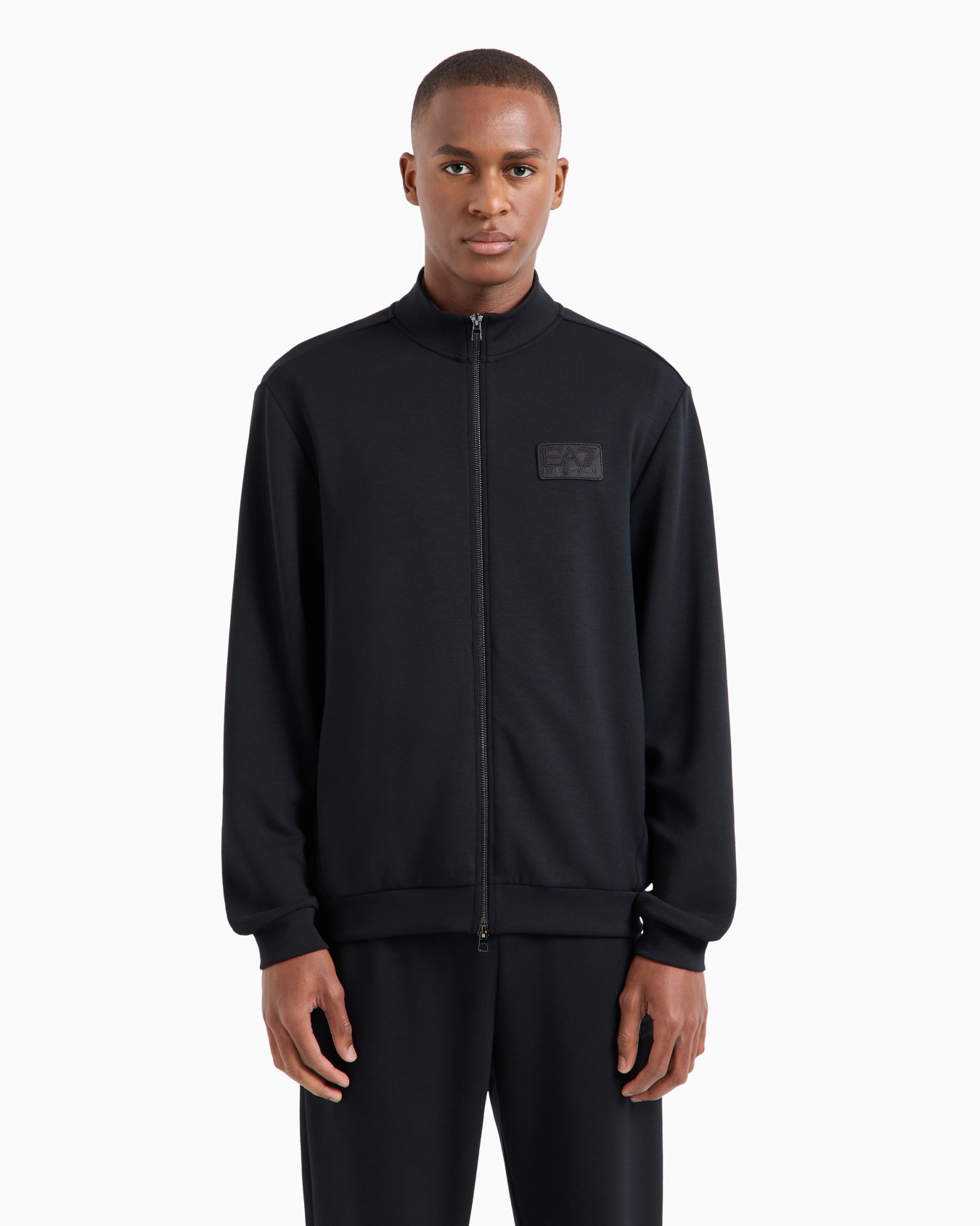 Lux Identity modal-blend zip-up sweatshirt Slide 2