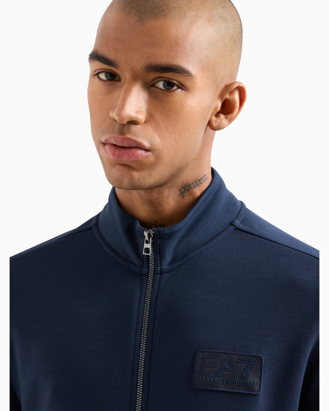 Lux Identity modal-blend zip-up sweatshirt Slide 4
