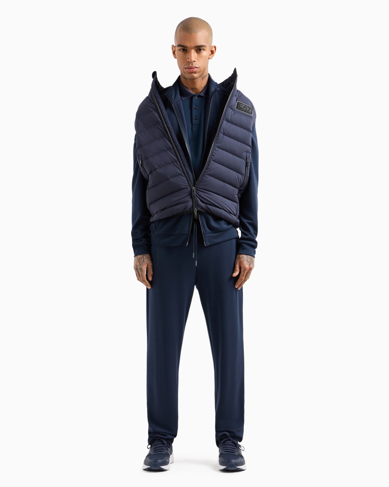 Lux Identity modal-blend zip-up sweatshirt Slide 3