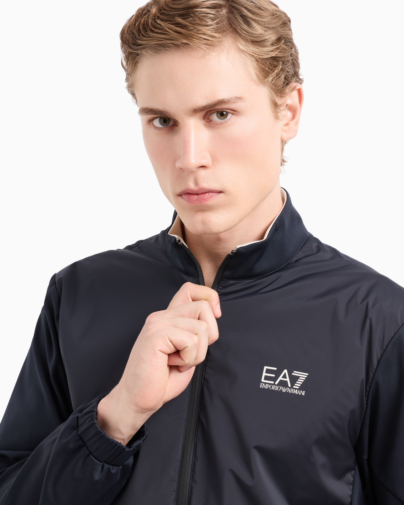Felpa con zip Golf Pro in tessuto stretch Slide 4