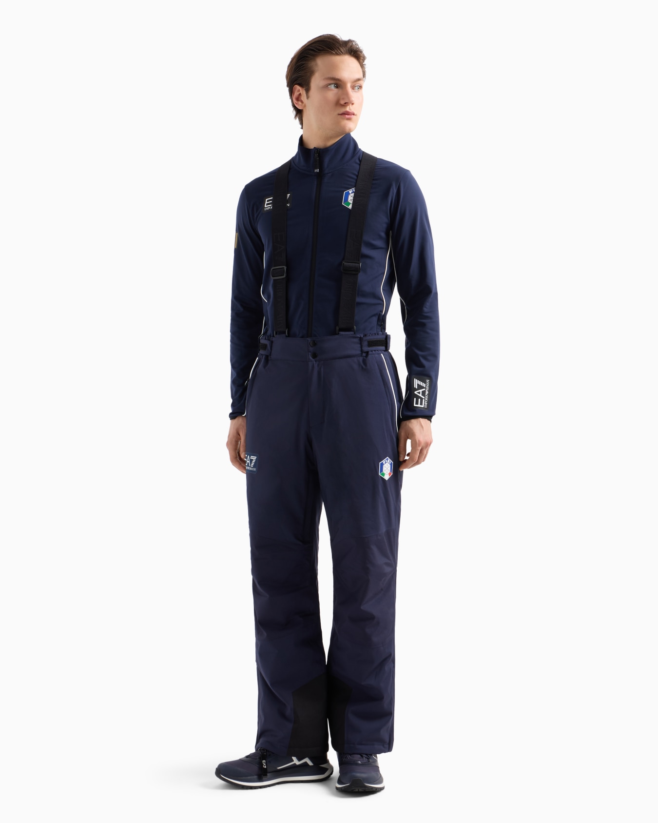 FISI Collection ski trousers in PROTECTUM7 technical fabric with recycled ARDOR7 padding Slide 1