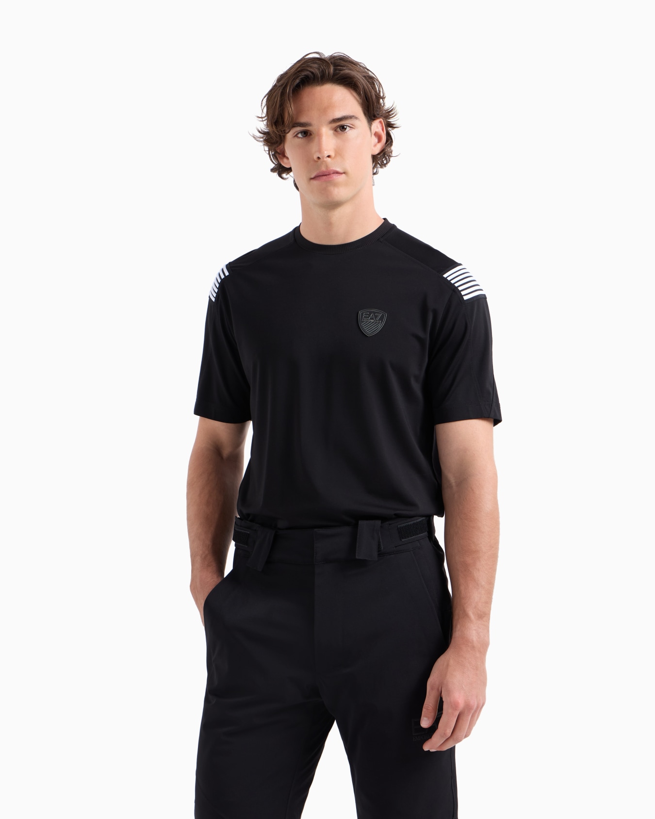 Technical ski trousers in technical fabric in PROTECTUM7 fabric with ASV STRATUM7 padding Slide 4