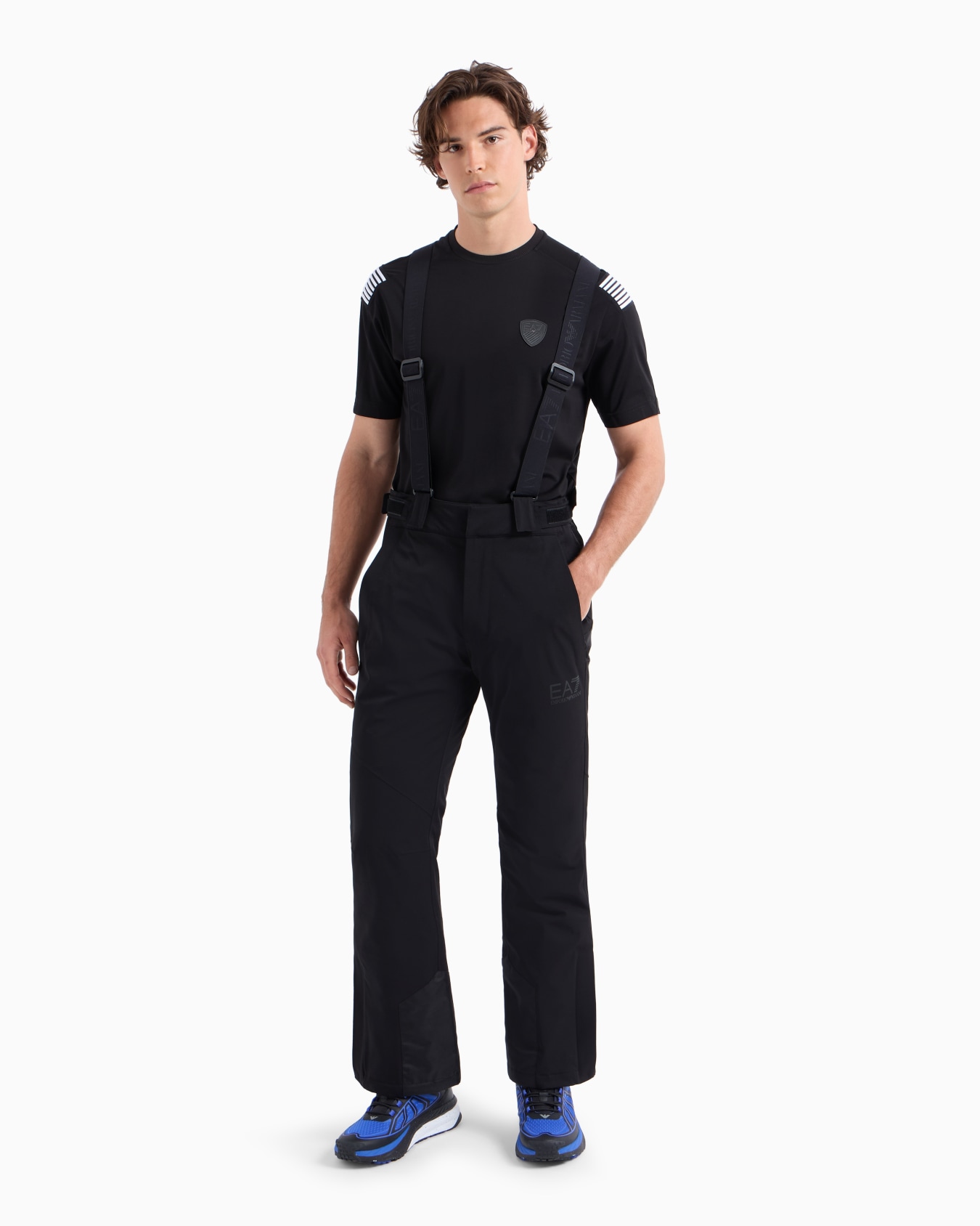 Technical ski trousers in technical fabric in PROTECTUM7 fabric with ASV STRATUM7 padding Slide 1
