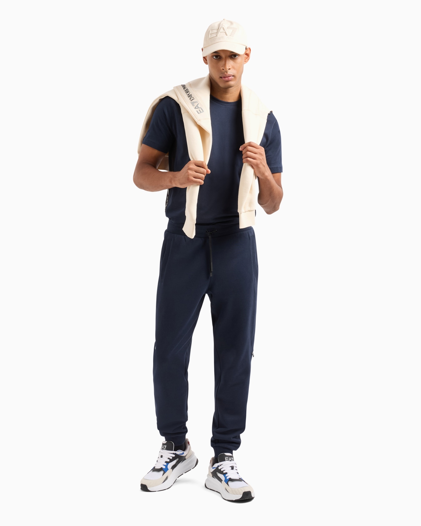 Cotton-blend Logo Series joggers Slide 3