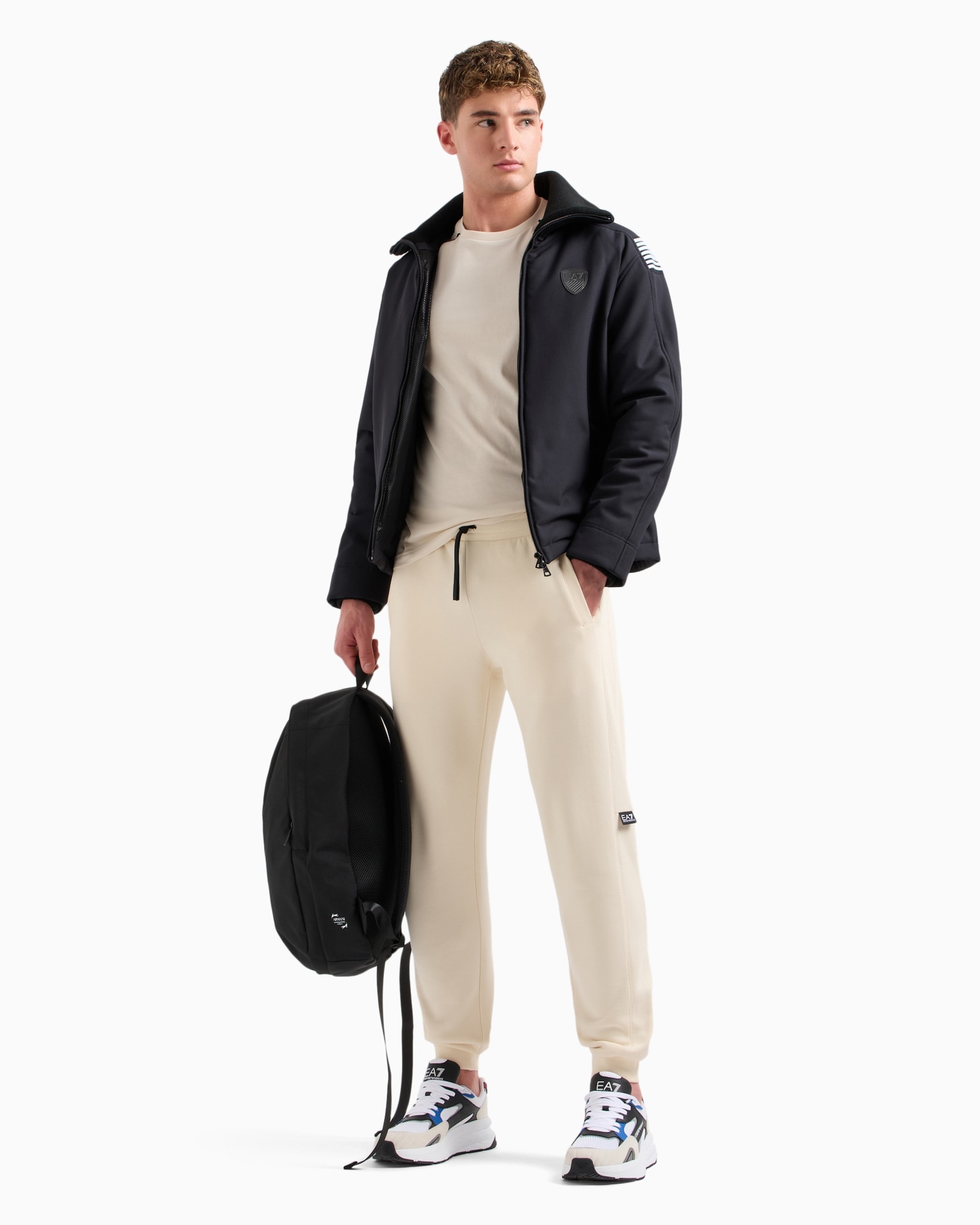 Pantalones de chándal Logo Series en mezcla de algodón Diapositiva 3