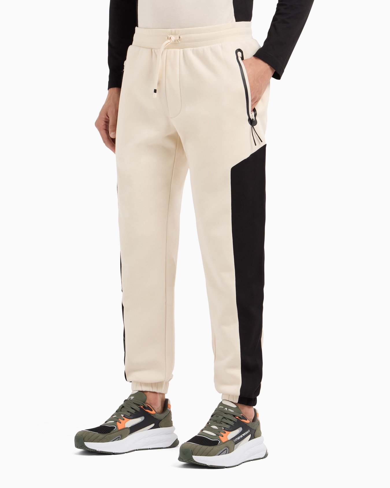 Athletic Colour Block cotton-blend joggers  Slide 1