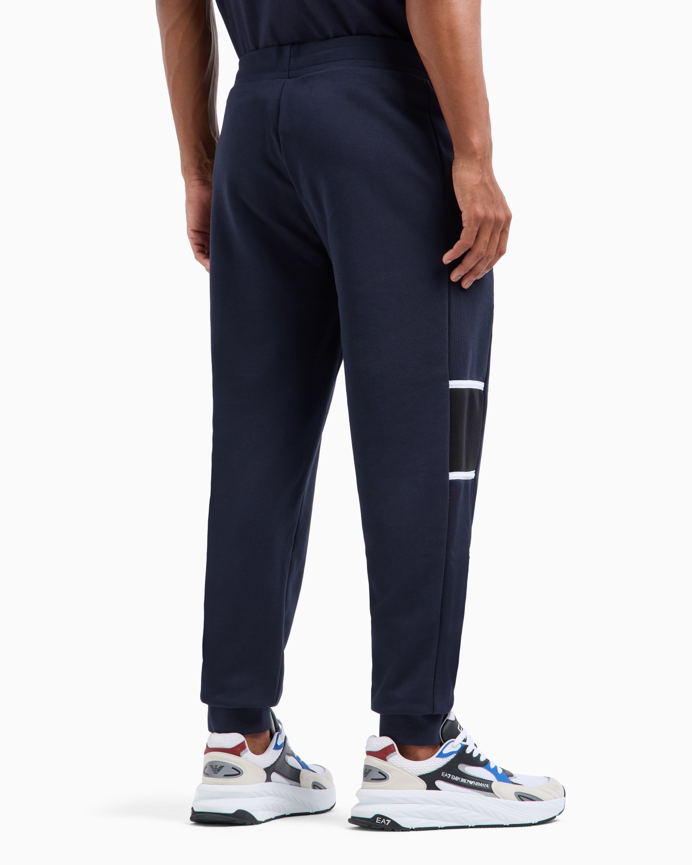 Athletic Colour Block joggers in an organic cotton blend Slide 2
