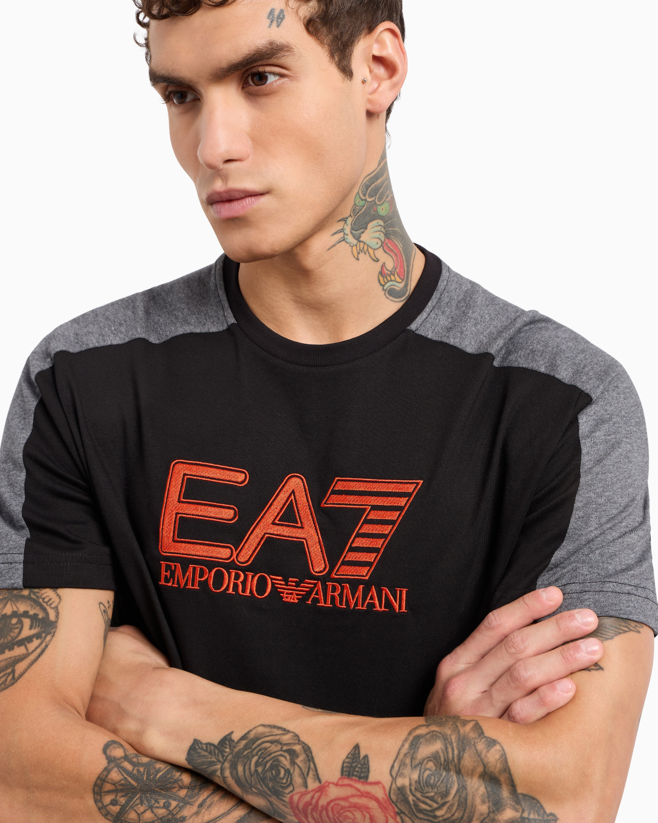 Visibility cotton crew-neck T-shirt Slide 4